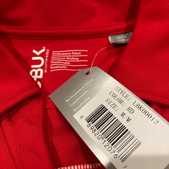 CBUK Spree Polo NWT red/white size medium - Picture 3 of 3